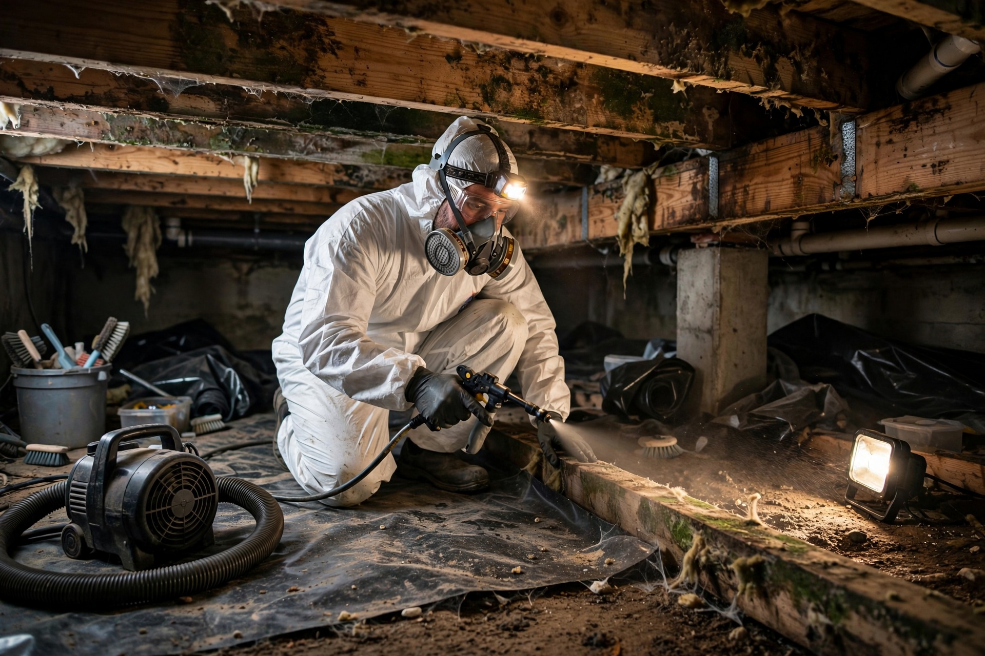 Crawl Space Mold Remediation in Channelview, TX